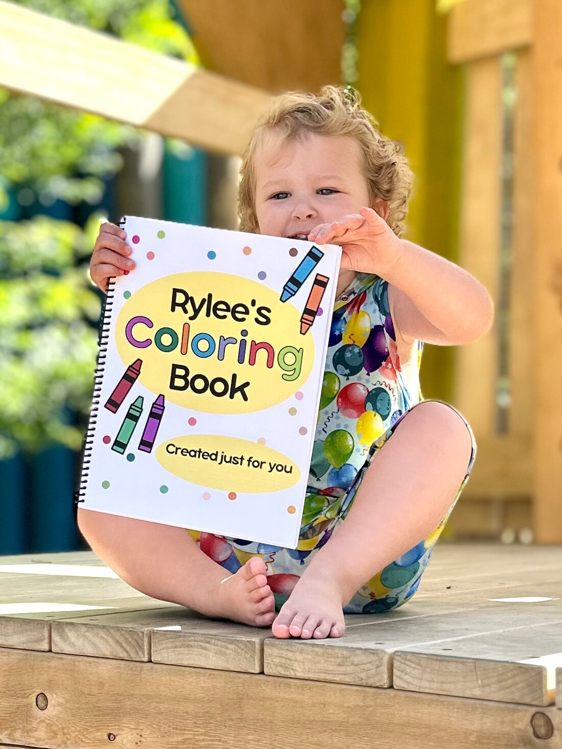 Personalized Kids Coloring  Book, Handmade