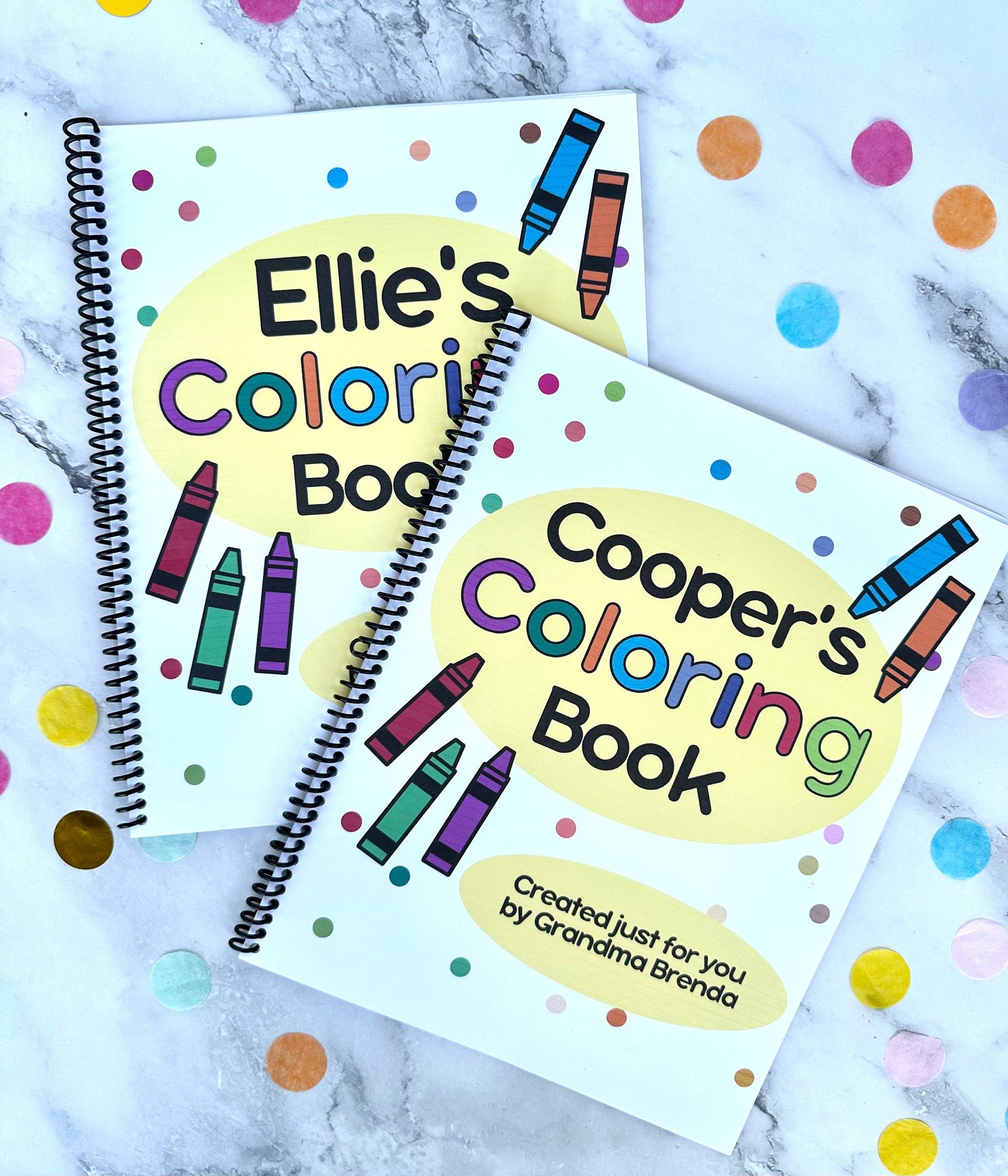 Personalized Kids Coloring  Book, Handmade