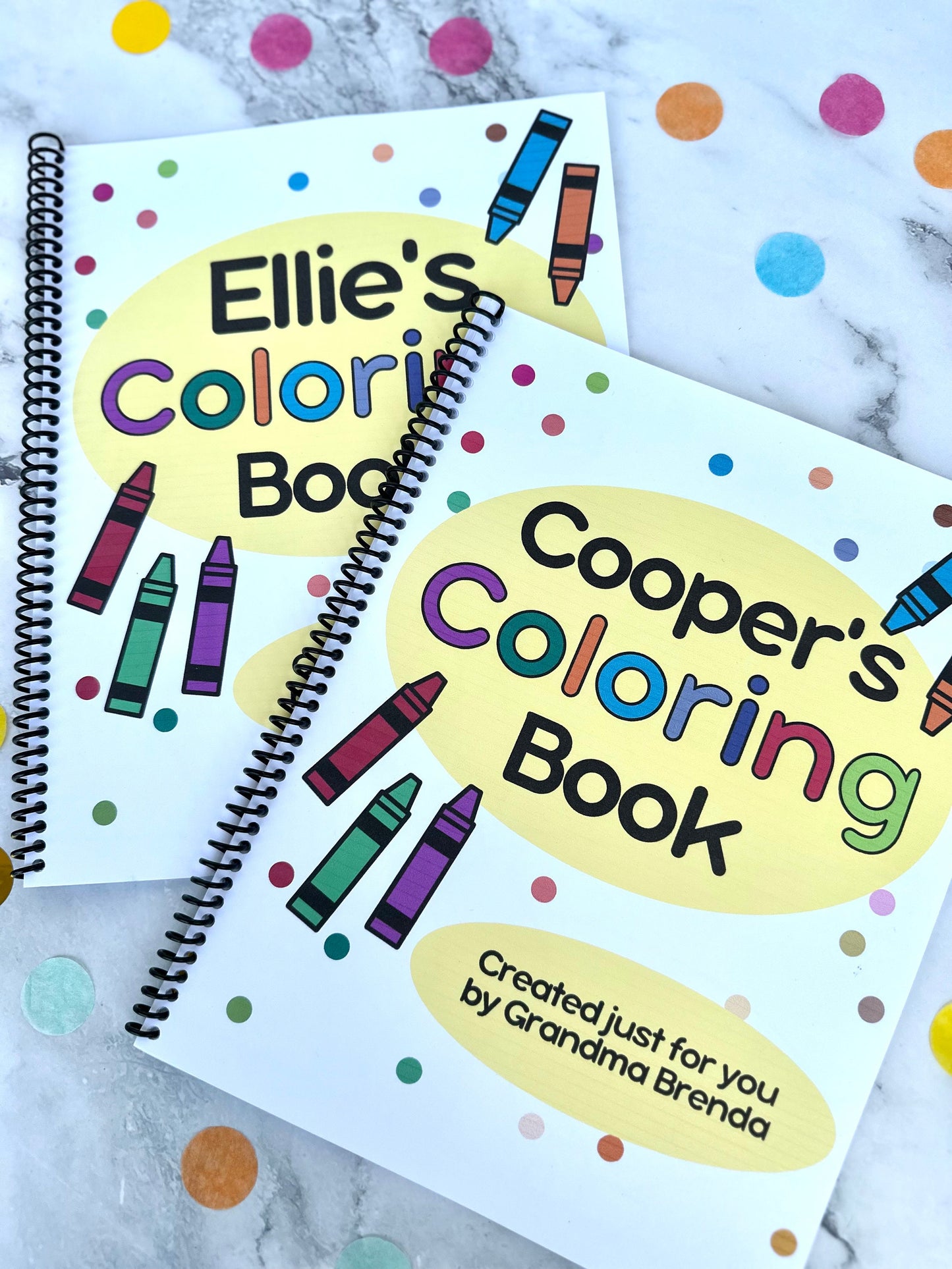Personalized Kids Coloring  Book, Handmade